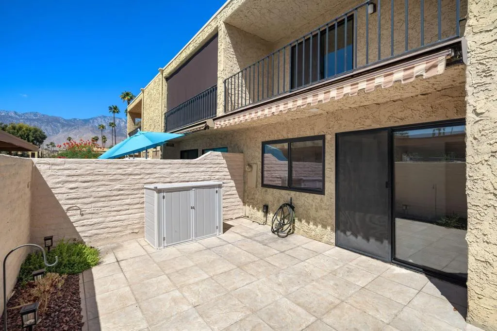 Back patio & primary balcony