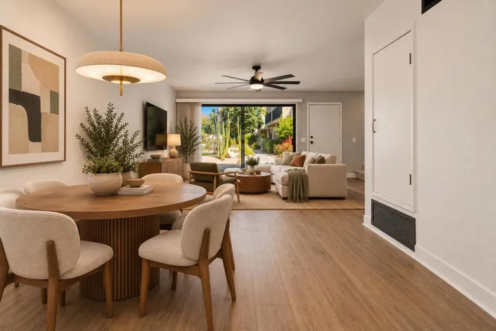 Dining area and lv rm
