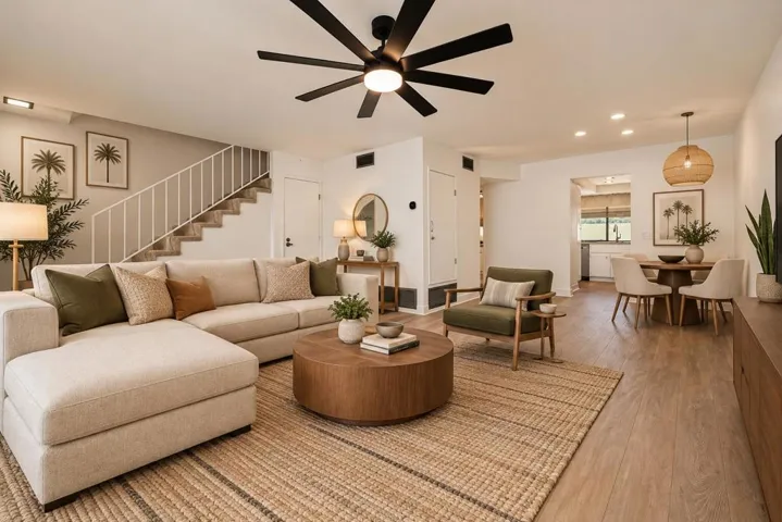 Living room dining area