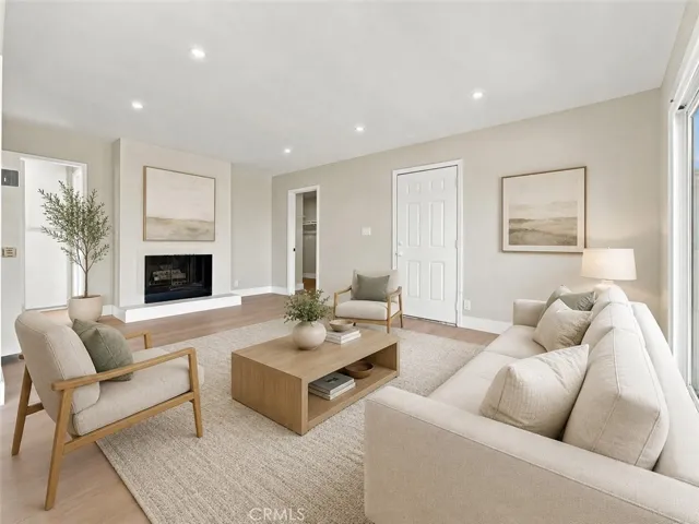 Living Room Digitally Staged