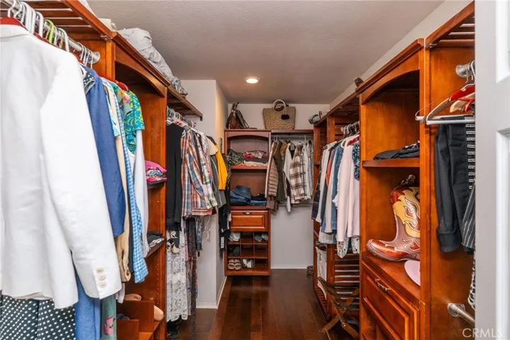 Primary Closet with Builtin's