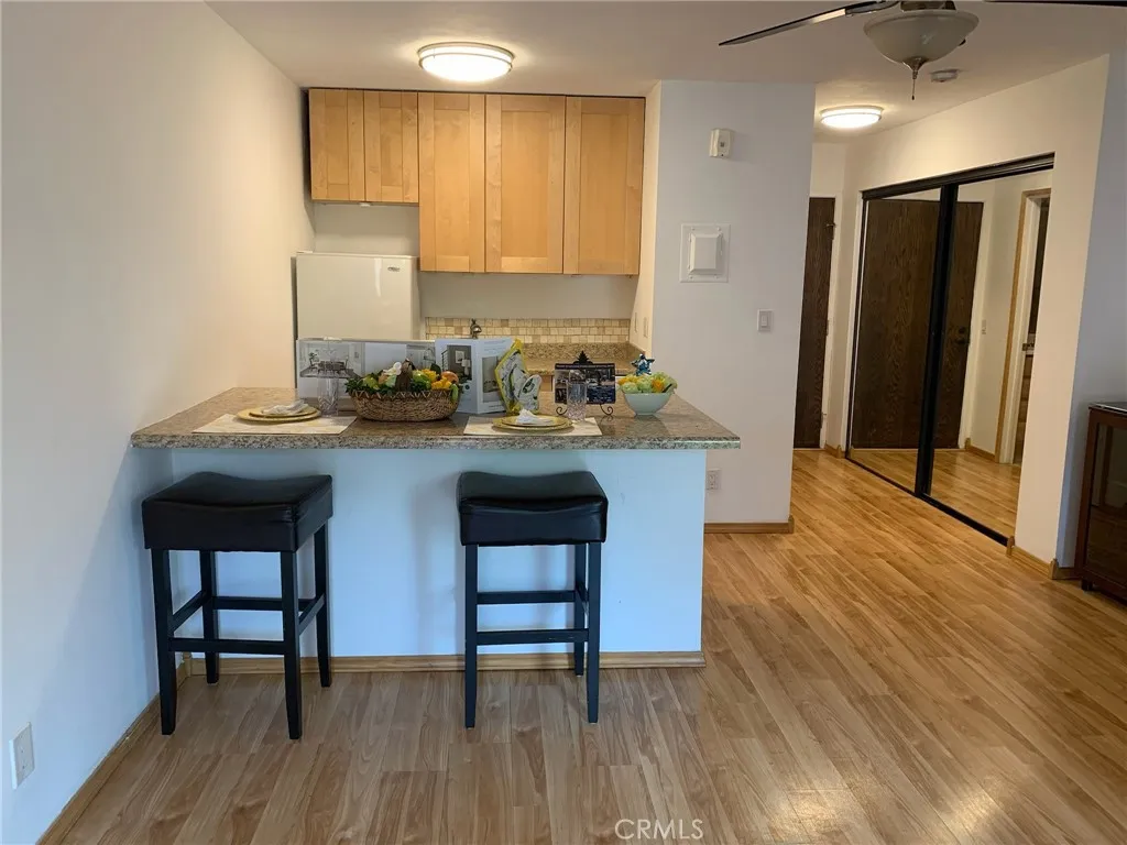 front view of kitchen and closet