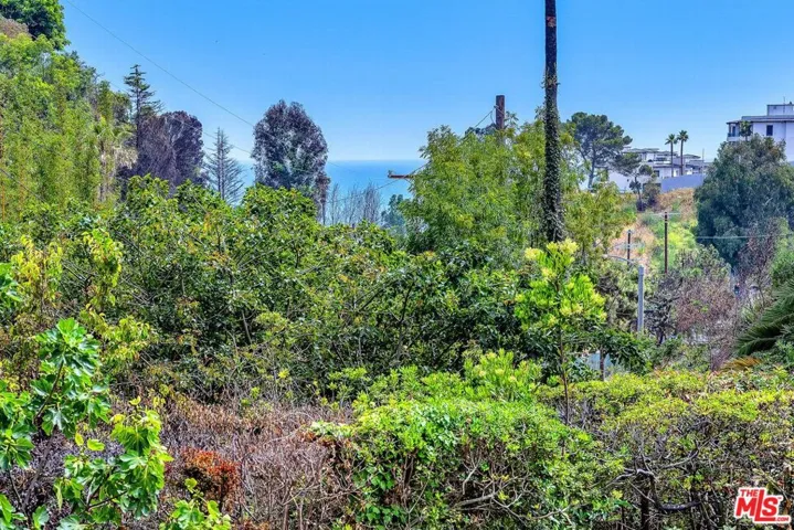 Peek of ocean view