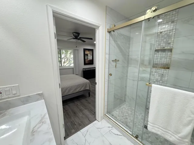 Primary Bath Step in shower