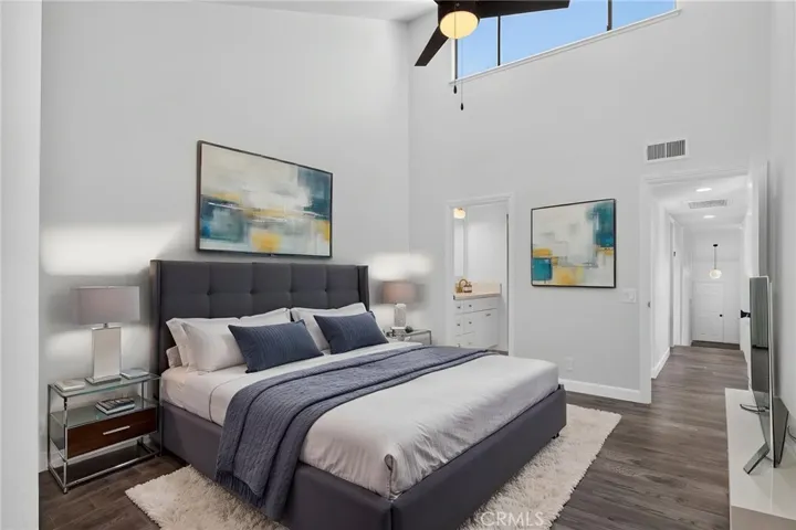 Virtually staged furnishing- Primary room