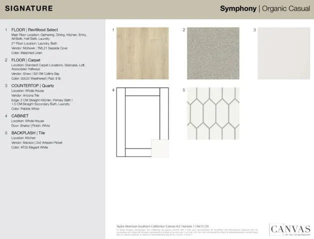 1074 E Overlook Drive design selections! This home is currently under construction and selections are subject to change.
