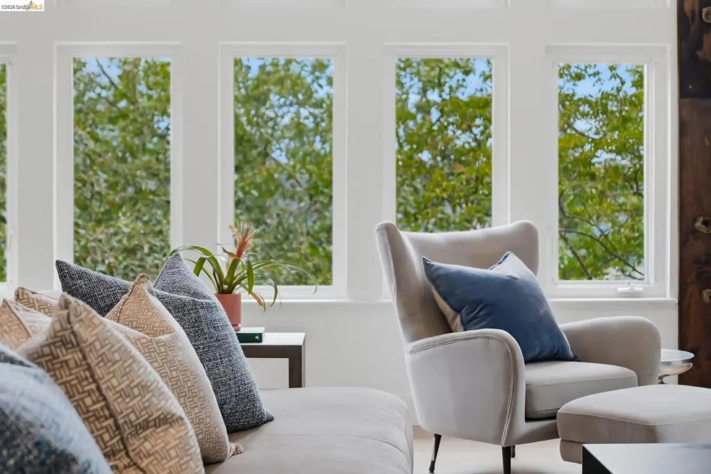 Multiple windows with white trim Multiple windows with white trim