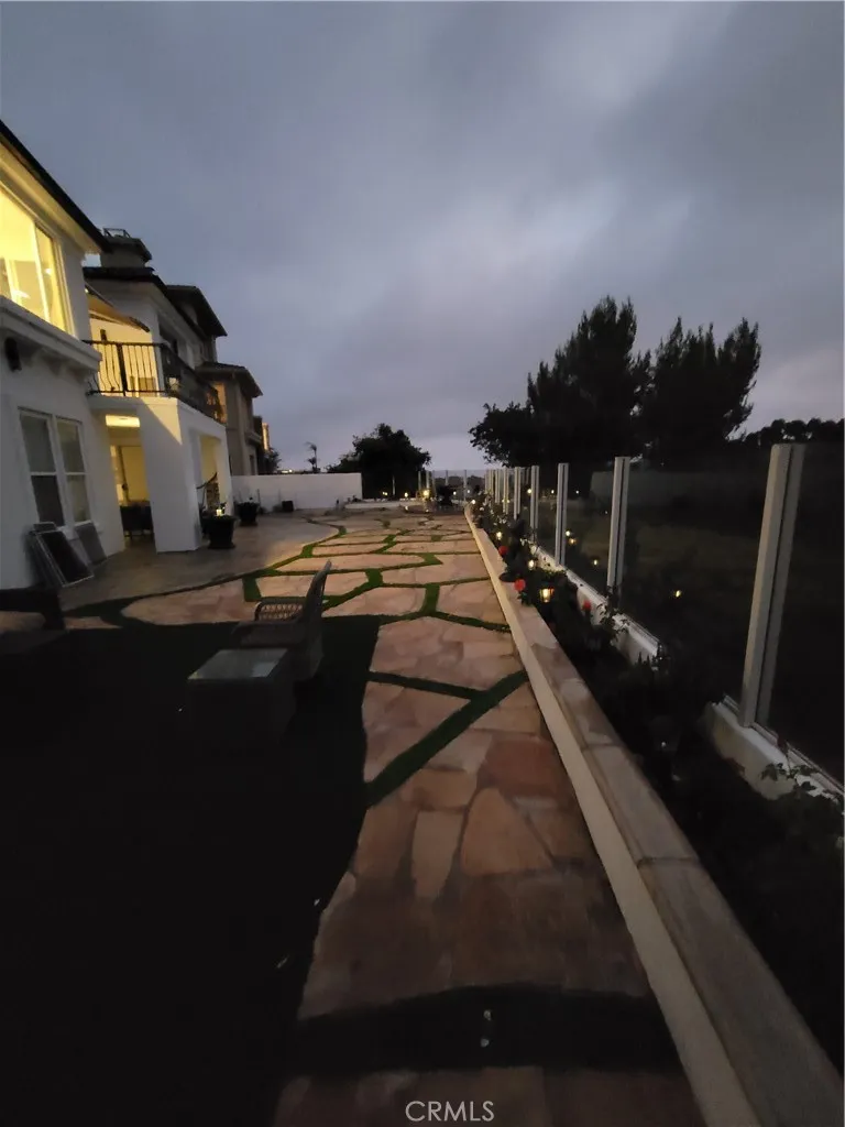 Backyard at night Backyard at night