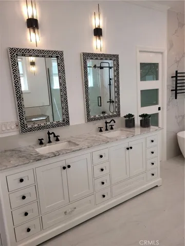 MB CUSTOM VANITY 2 SINKS