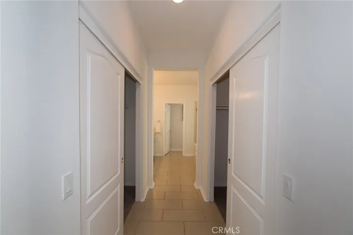 Master bedroom closets