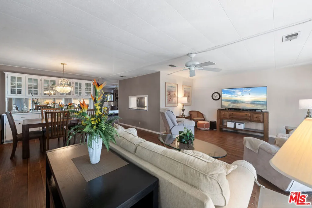 Open living room/dining room