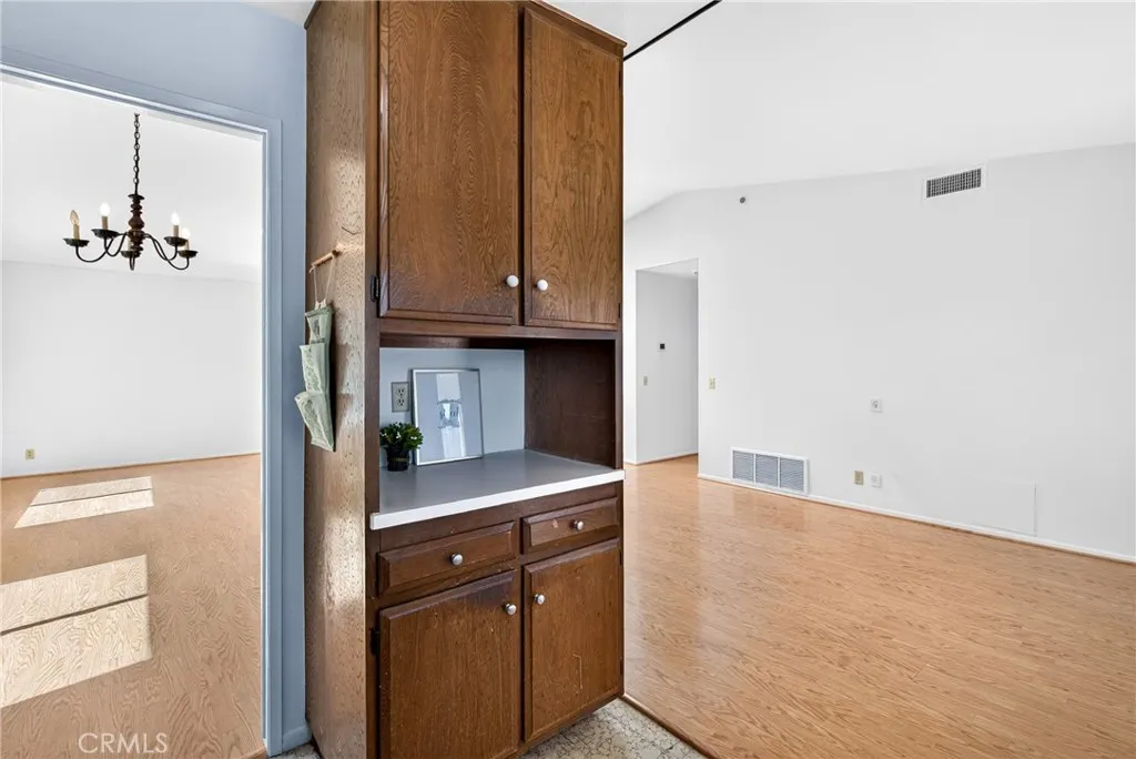 In Kitchen looking into Dining Room & Family Room