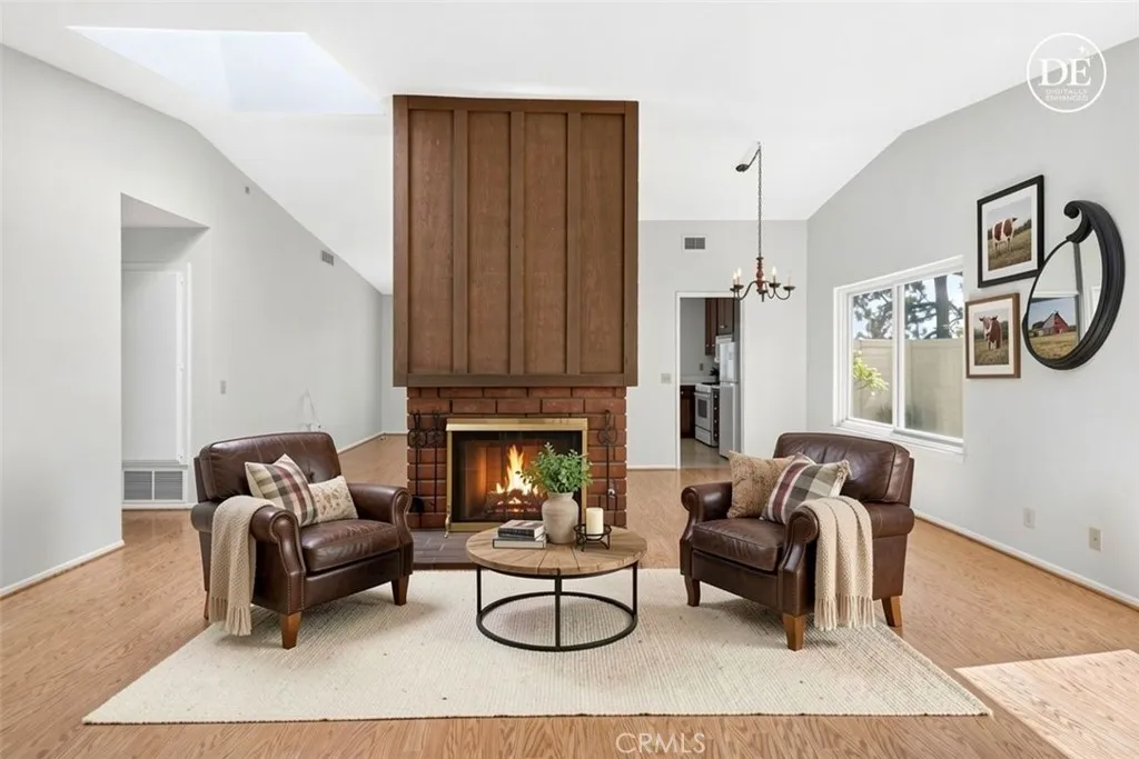 Living Room - Digitally  Enhanced with Furniture & Decor