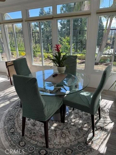 Enclosed Patio Dining Space