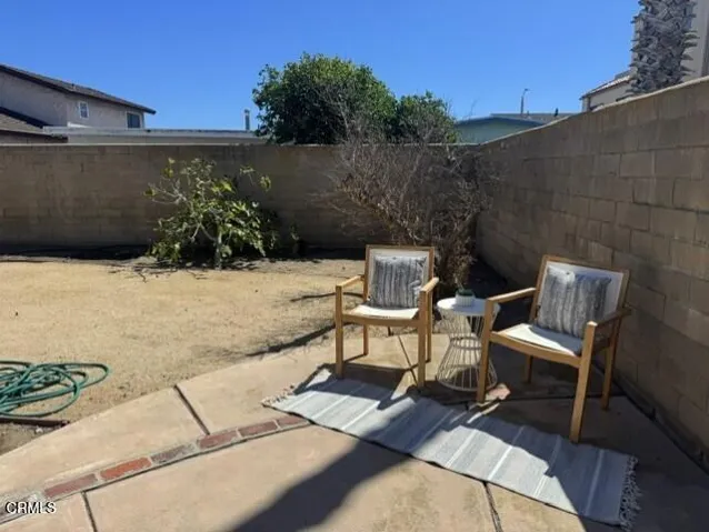rear patio & yard