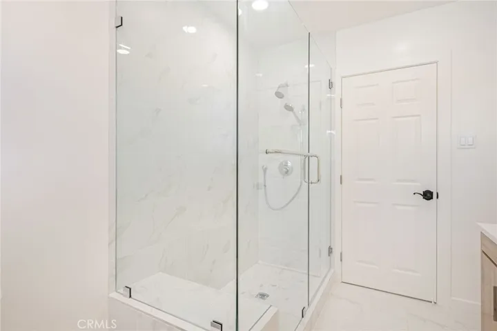 shower in hallway bathroom