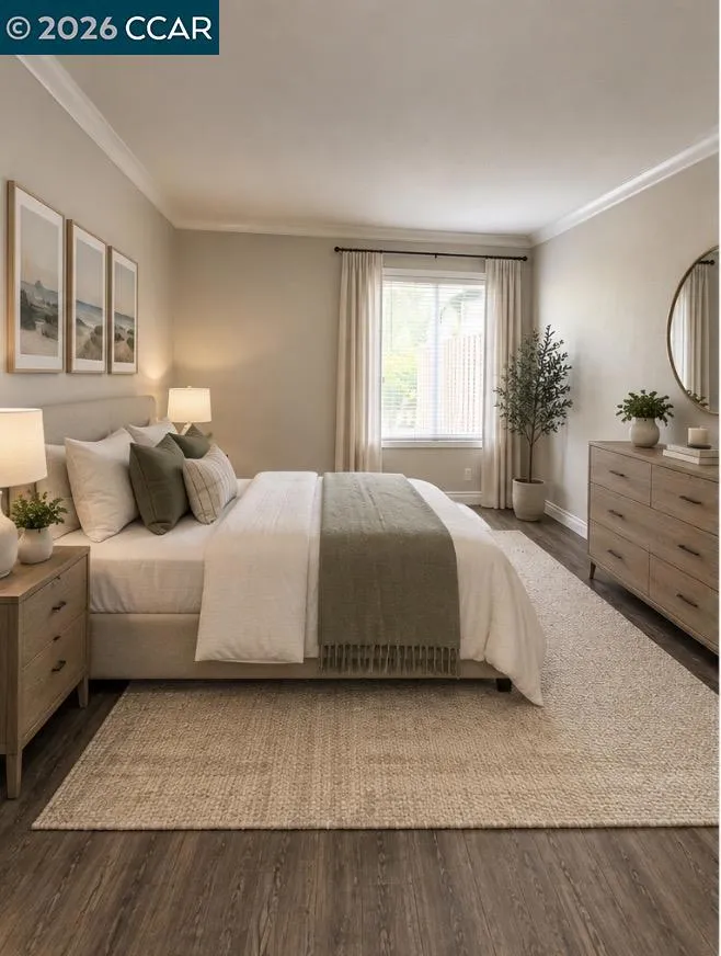 Virtually Staged Bedroom