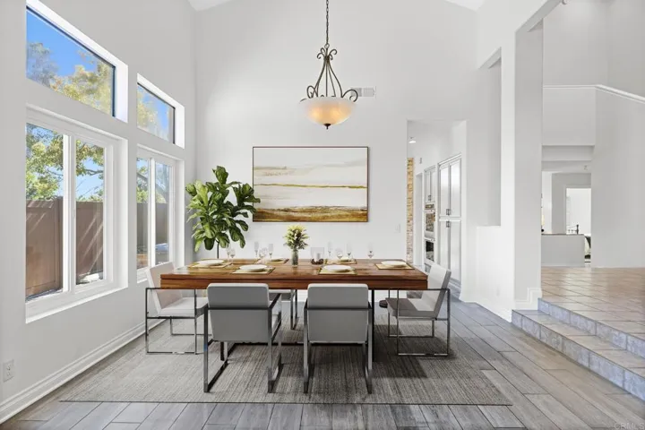 Virtually Staged Dining Room