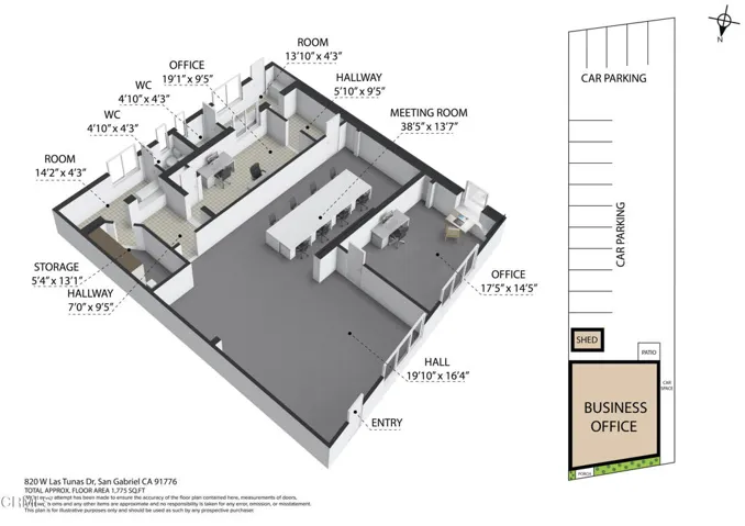 820 Las Tunas Ave - 3D animation floor p