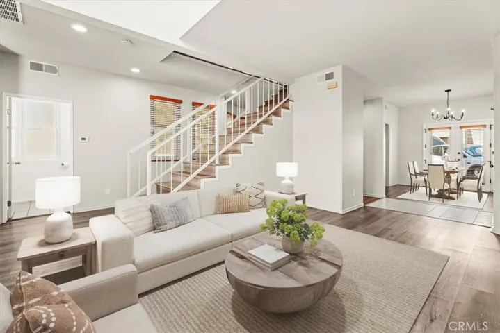 Virtually Staged Formal Living/Dining