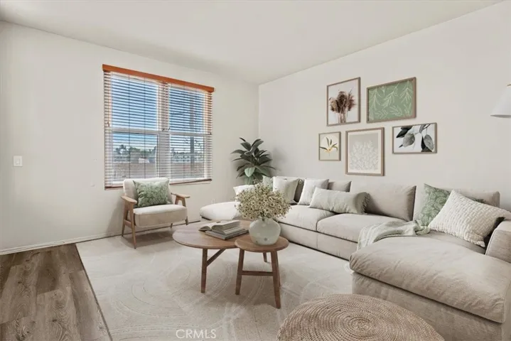 Virtually Staged Informal Living