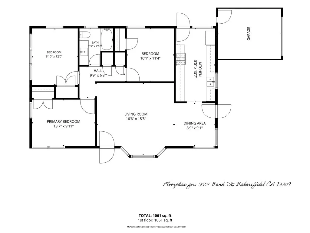 Floorplan For 3501 Bank st.