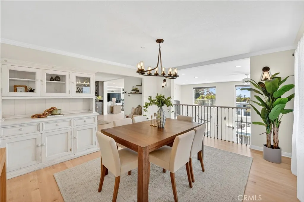 Formal dining with built-in hutch