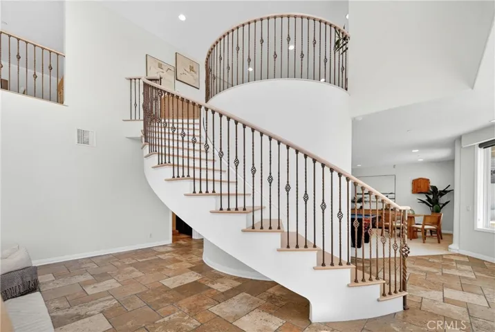 Staircase to first floor entertainment space