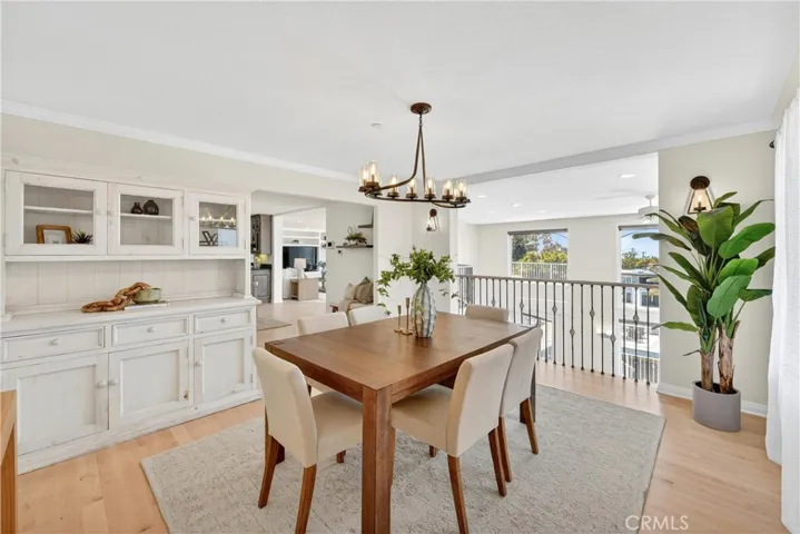Formal dining with built-in hutch