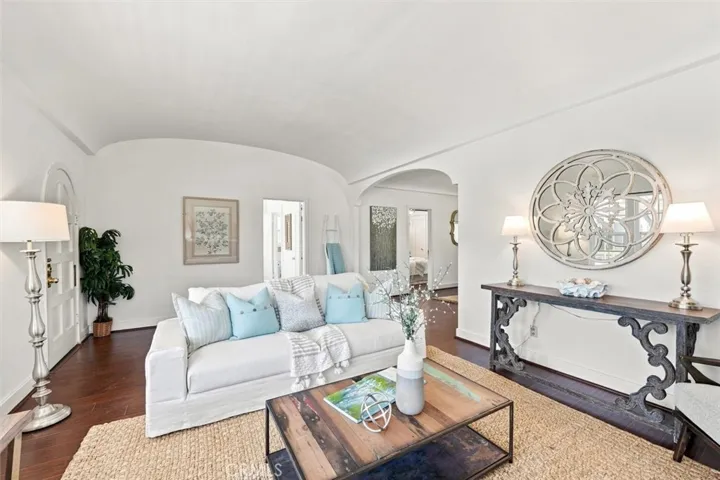 Living room looking towards bedrooms and dining room