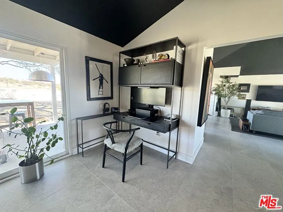 Study area next to kitchen