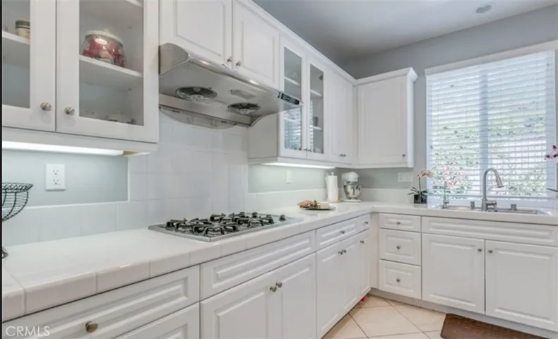 Kitchen view from garage entry.