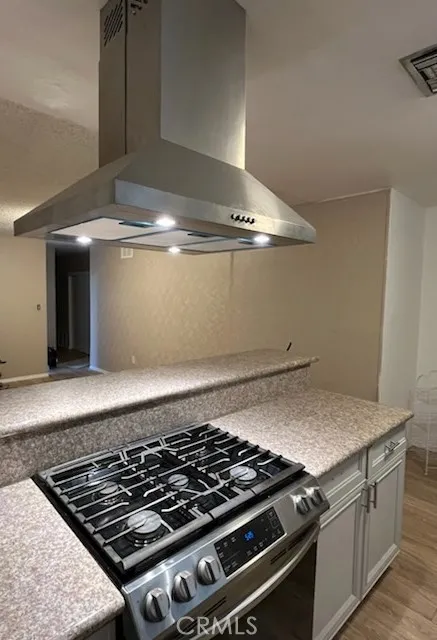 Kitchen stove and Stainless steel hood Kitchen stove and Stainless steel hood