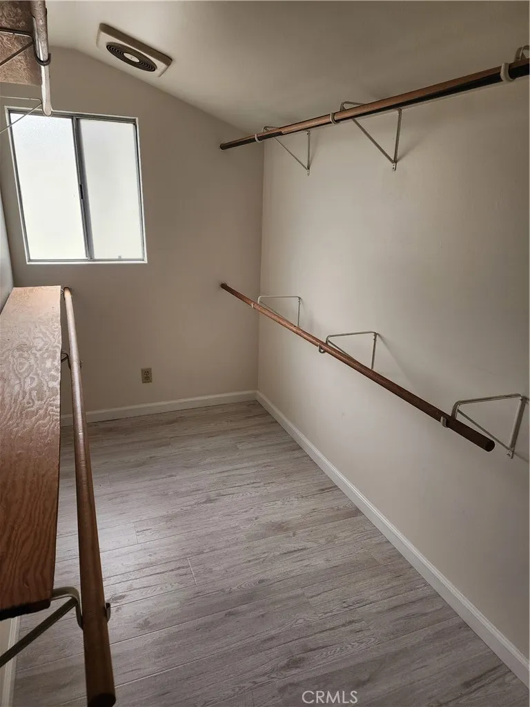 Walk in master closet