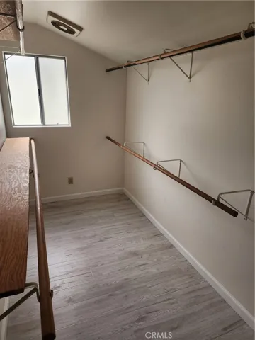 Walk in master closet