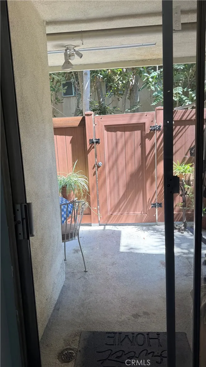 Patio has private gate entrance from garage hi Patio has private gate entrance from garage hi