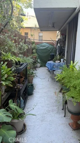 Large private patio