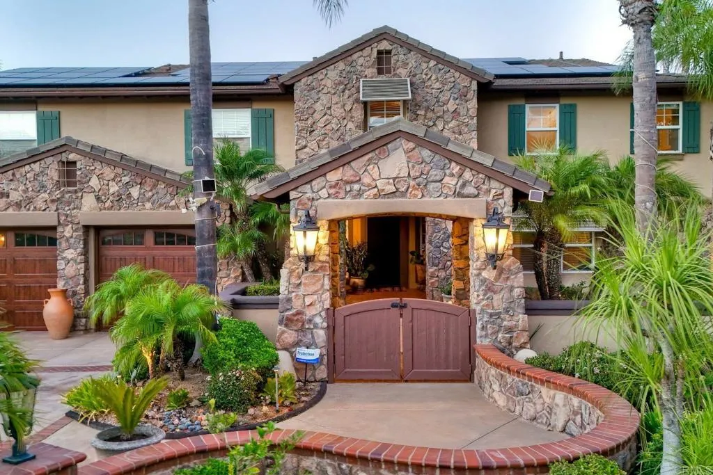 Private courtyard entry with bubbling fountain await you Private courtyard entry with bubbling fountain await you