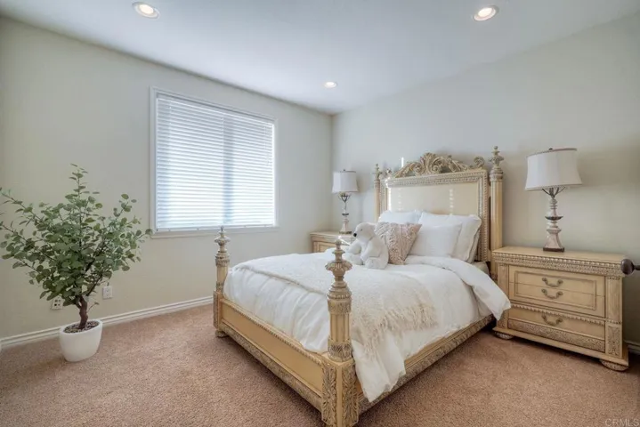 Spacious bedroom with generous walk in closet