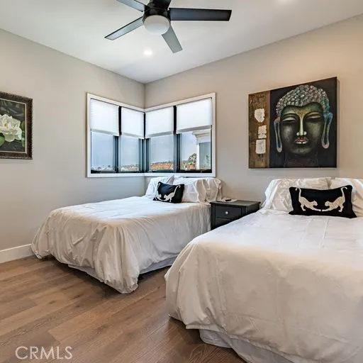 second master upstairs with two full size beds walking closet and full bath
