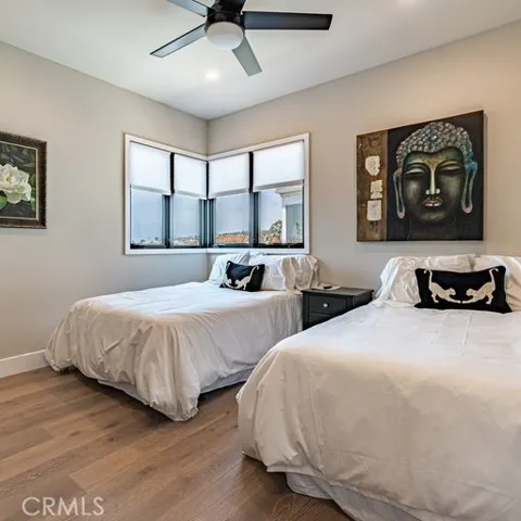 second master upstairs with two full size beds walking closet and full bath
