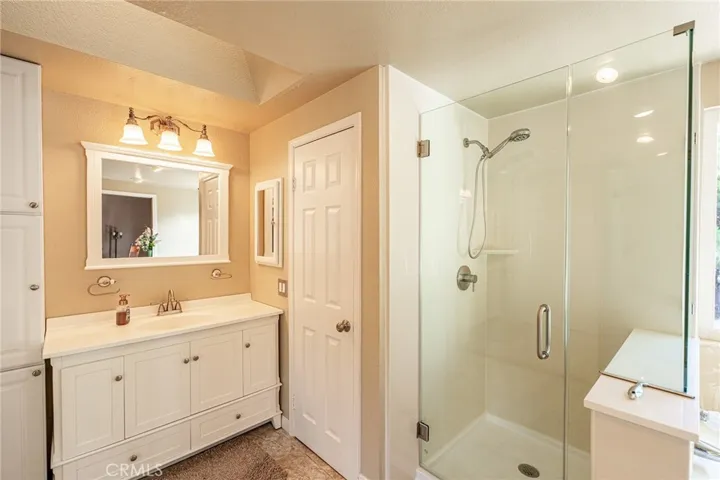 Shower and vanity