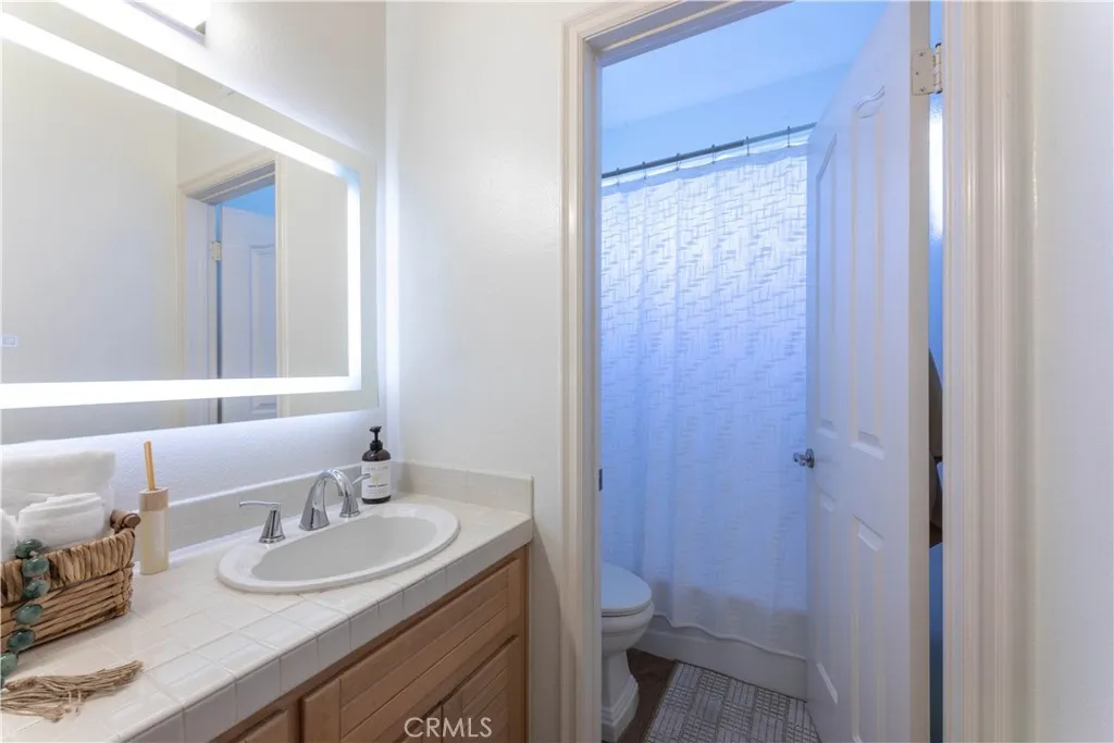 First Level separated shower and toilet closet