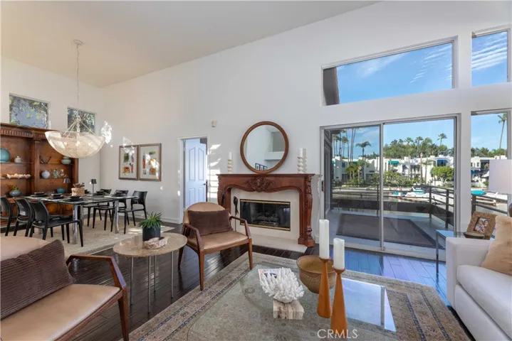The connected and open living and dining areas are perfect for entertaining