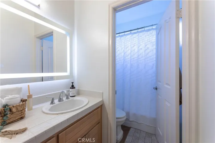 First Level separated shower and toilet closet