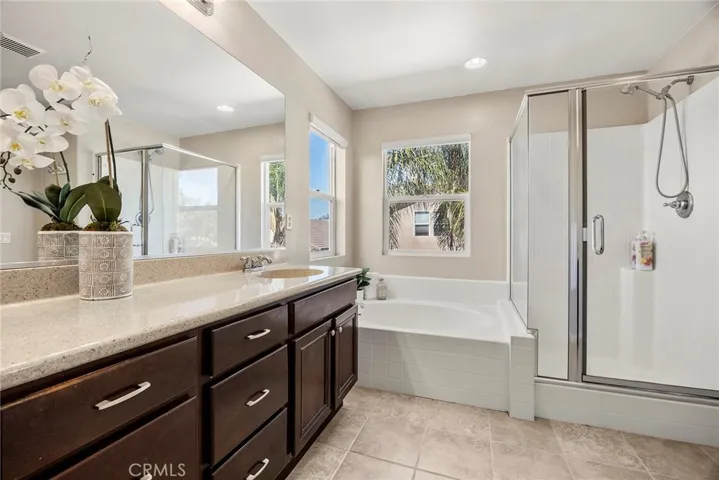 PRIMARY BATHROOM. SEPARATE TUB AND SHOWER