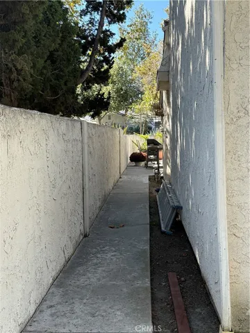 Side walk way to front of home/patio