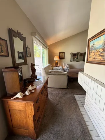 Space between living area and lounge area
