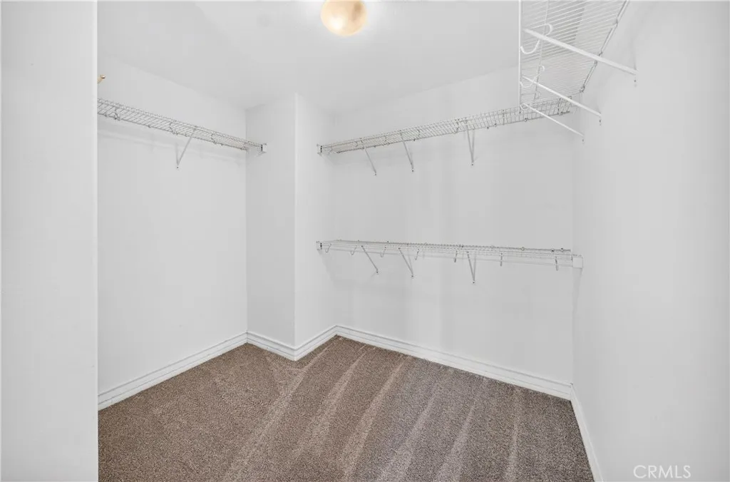 Spacious walk in closet Spacious walk in closet