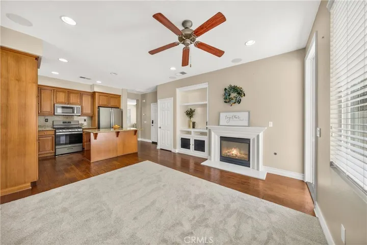 Family room fireplace